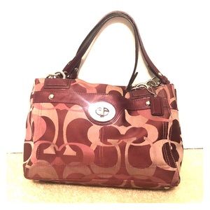 Plum Coach Purse